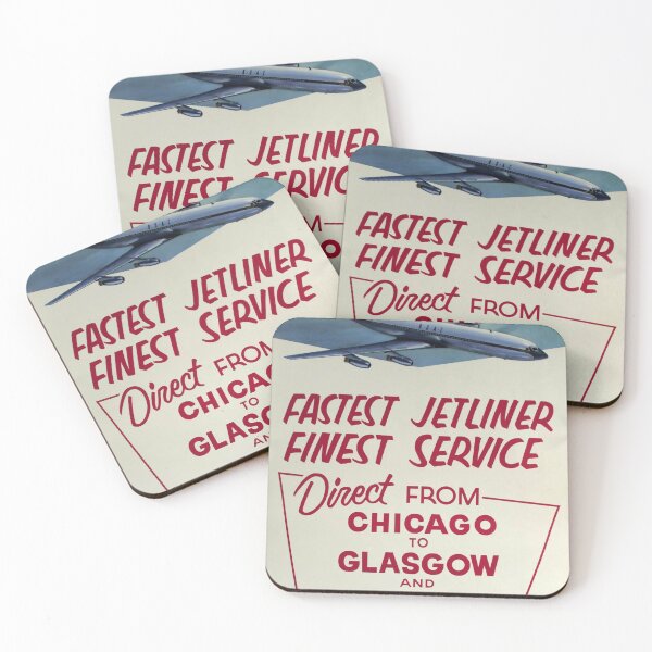 Item preview, retro Chicago Glasgow London designed and sold by CorasPosters.
