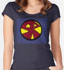 Superhero Movie Reactor Women's Fitted Scoop T-Shirt