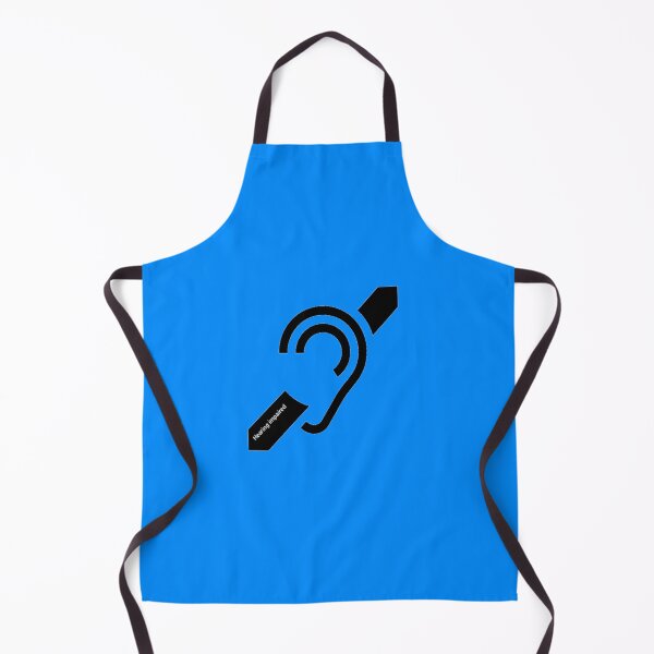 Item preview, Hearing impaired emblem hard of hearing blue designed and sold by JBaystro.