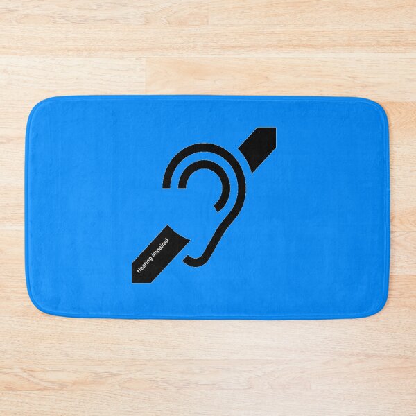 Item preview, Hearing impaired emblem hard of hearing blue designed and sold by JBaystro.