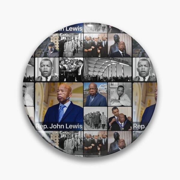 Artikelvorschau, Rep. John Lewis - ikonischer Bürgerrechtler entworfen und verkauft von AW2 Designs.