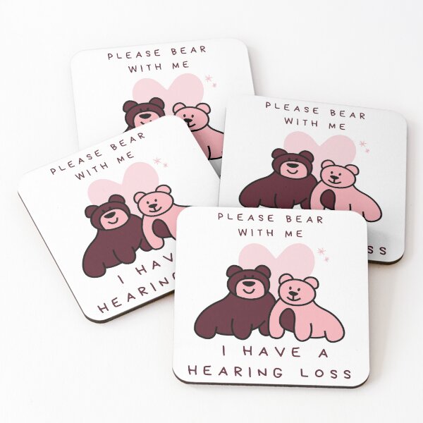 Item preview, Hearing impaired cute bear  designed and sold by le-rose-deals.