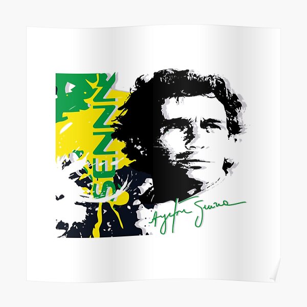 Ayrton Senna - Formule 1 Poster