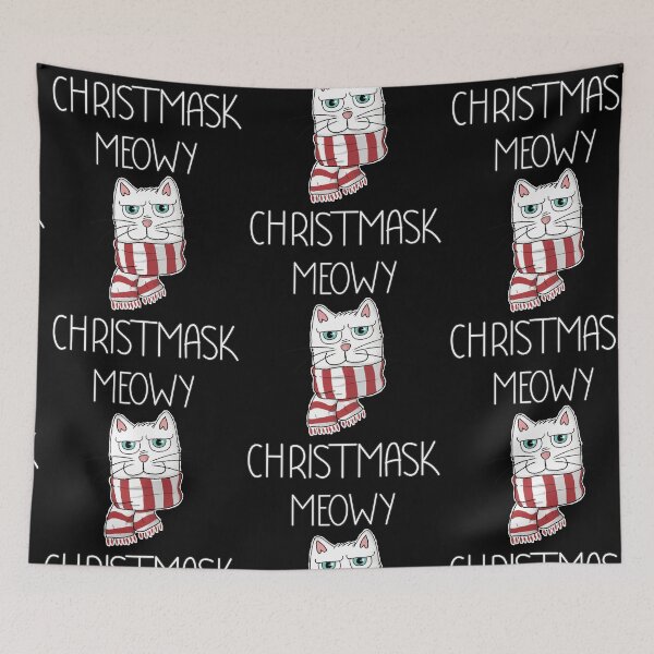 Item preview, Meowy Christmask - Cat Lover designed and sold by tinypurpleland.