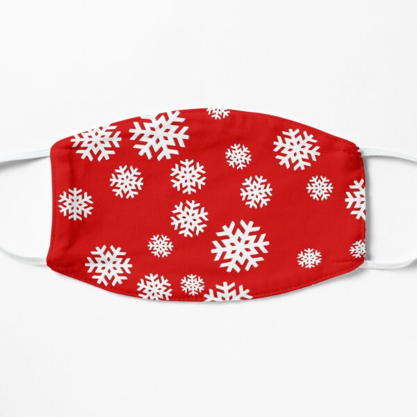 Snowflakes on Red Background! Mask