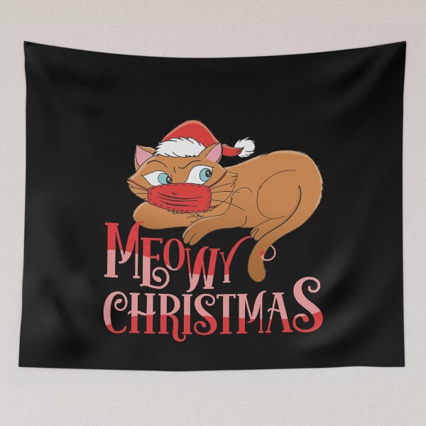 Item preview, Meowy Christmask - Cat Lover designed and sold by tinypurpleland.