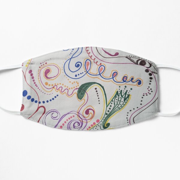 Swirl My World Flat Mask