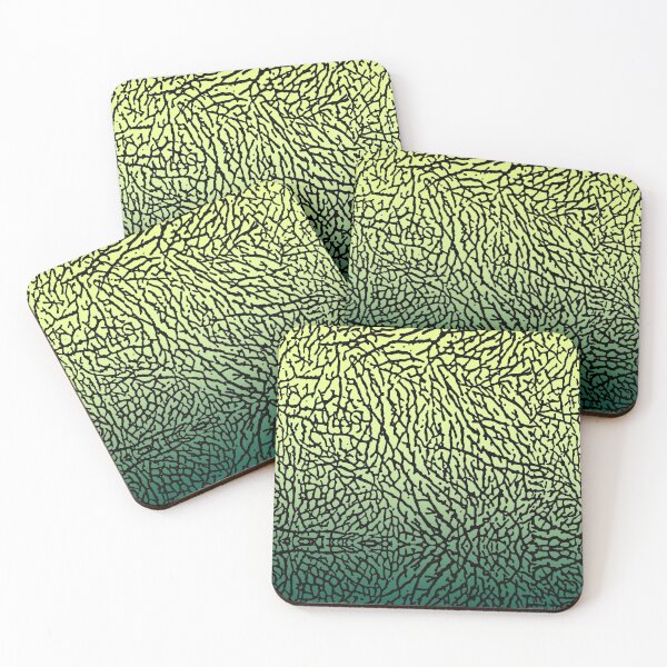Green Elephant Coasters (Set of 4)