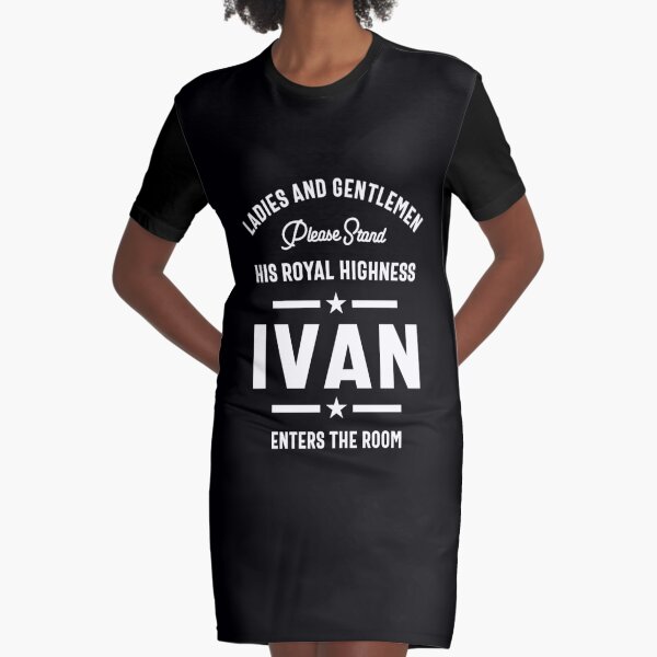 Ivan Personalized Name Birthday Gift Graphic T-Shirt Dress