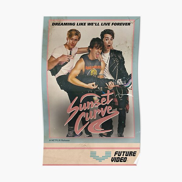 SUNSET CURVE - CONCERT VHS POSTER Poster