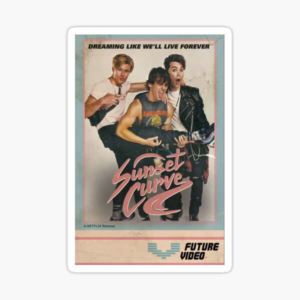 Item preview, SUNSET CURVE - CONCERT VHS POSTER designed and sold by omfgbooks.