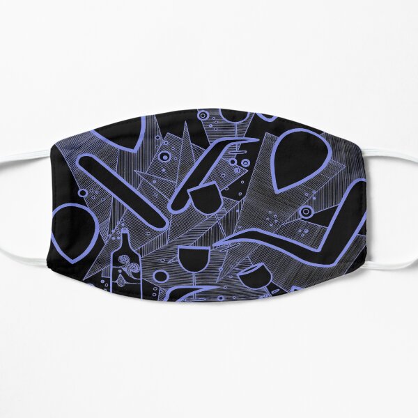 BlackWhiteandMax The Wine Circle Flat Mask