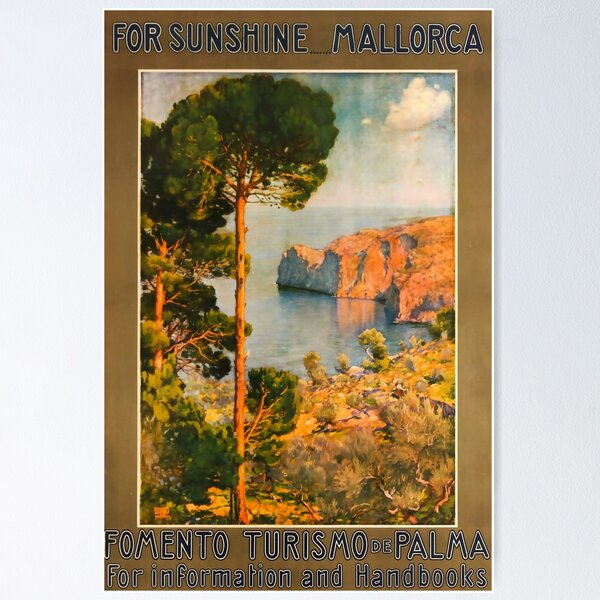 Aperçu de l'œuvre retro Mallorca créée et vendue par CorasPosters.