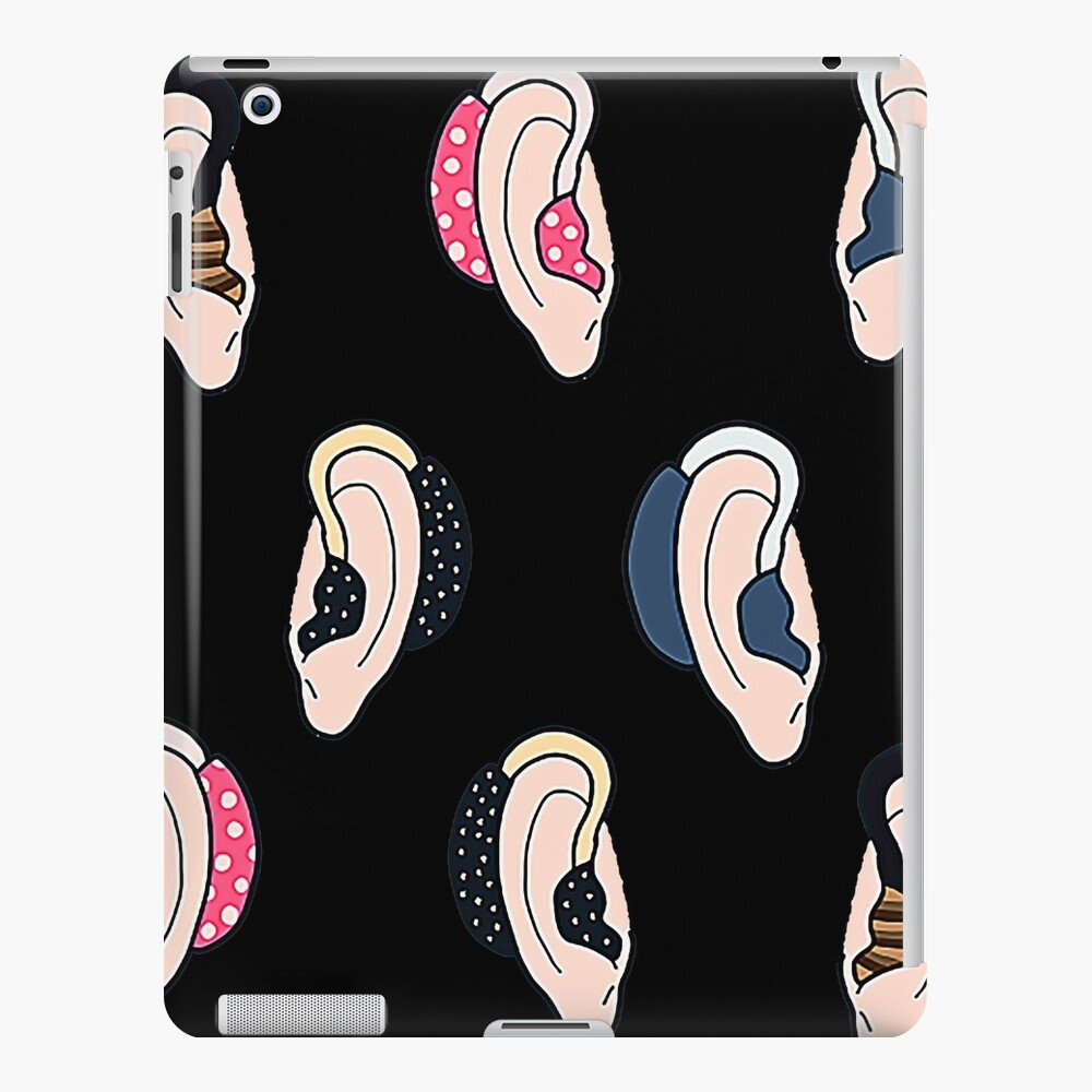 “Hearing aid sticker pack for hearing impaired " iPad Case & Skin by