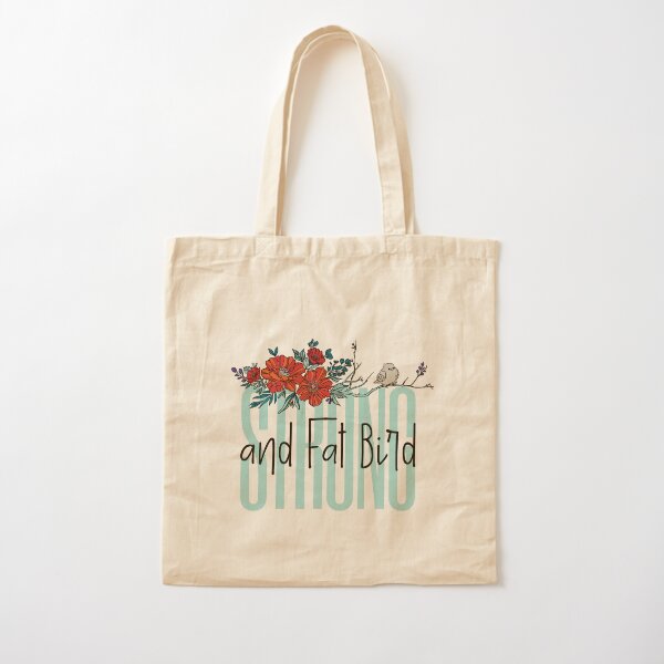 Strong an Fat Bird Cotton Tote Bag
