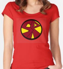 Superhero Movie Reactor Women's Fitted Scoop T-Shirt