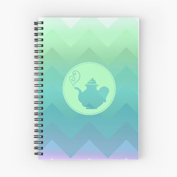Item preview, Tea Time, spot of tea, pastel ombre chevron pattern designed and sold by Glimmersmith.