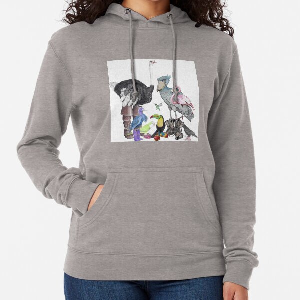 Birds in shoes Lightweight Hoodie