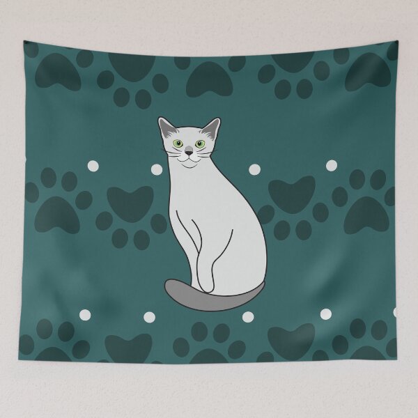 Item preview, Elegant Russian Blue Cat  designed and sold by lulululupaint.