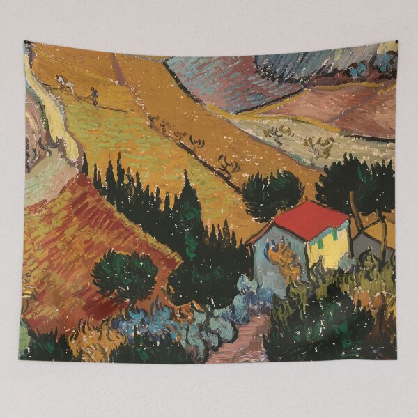 Item preview, Vincent van Gogh | Landscape with House and Ploughman designed and sold by badguyduh.