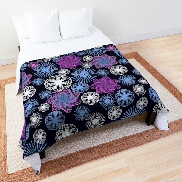 Dancing Spirographs Comforter