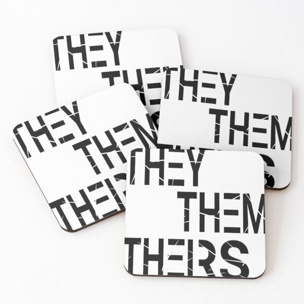 Item preview, They/Them Pronoun Design (Black Letters) designed and sold by secondhandheals.