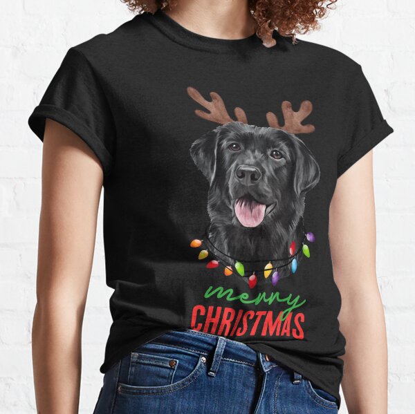 Merry Christmas Black Labrador Tee Classic T-Shirt