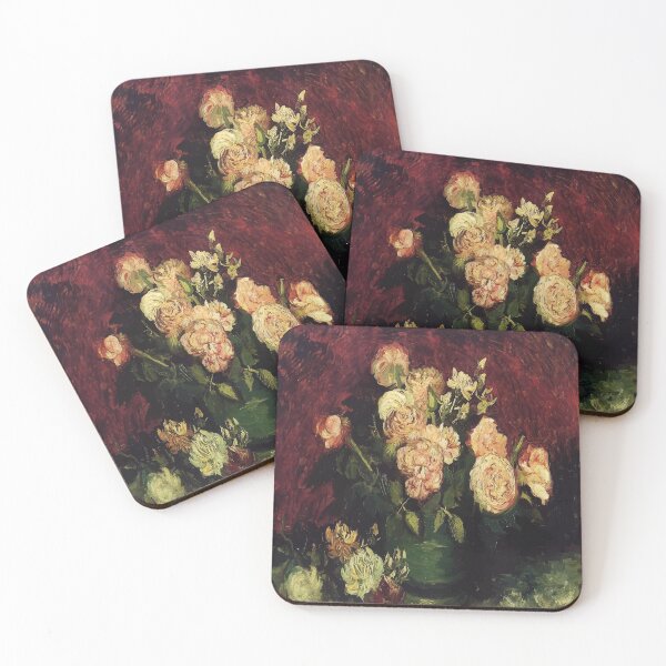 Item preview, Vincent van Gogh | Bowl with Peonies and Roses designed and sold by badguyduh.