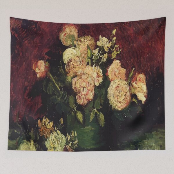 Item preview, Vincent van Gogh | Bowl with Peonies and Roses designed and sold by badguyduh.