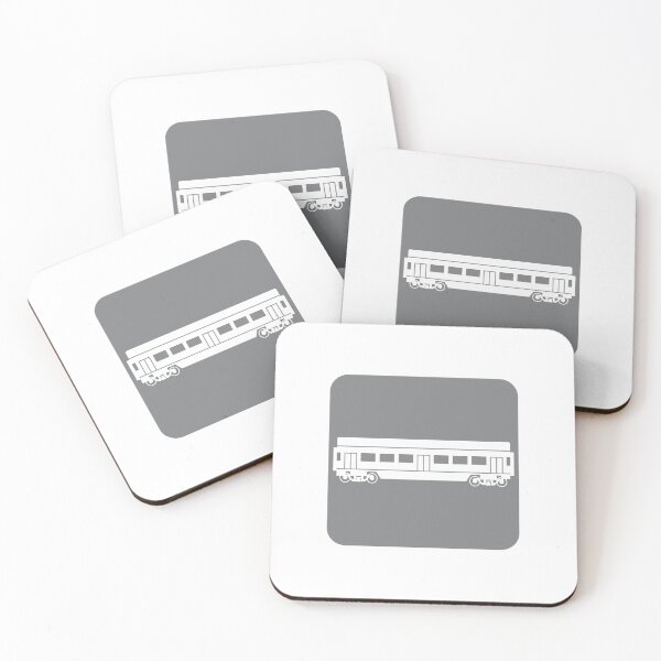 Item preview, Subway Car on Dark Grey Square designed and sold by Joelski.