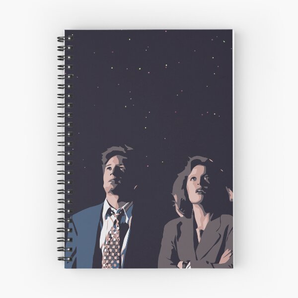 Item preview, Mulder and Scully looking at the stars designed and sold by thisfadingdream.