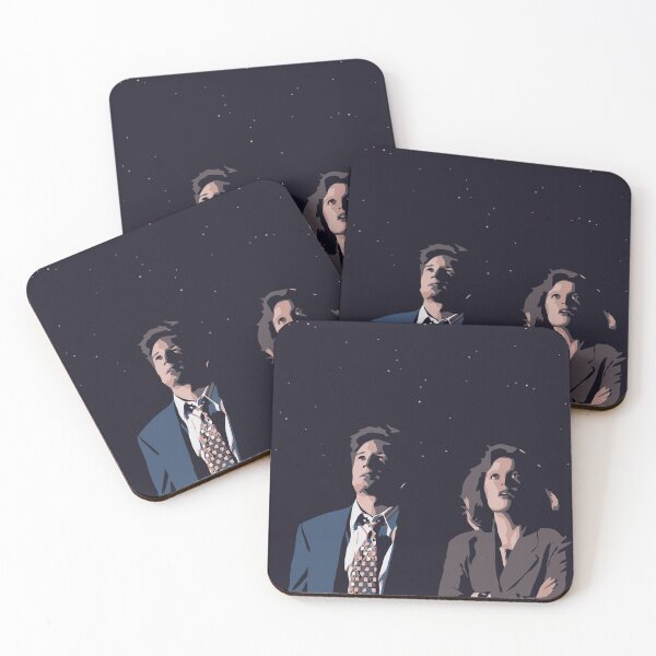 Item preview, Mulder and Scully looking at the stars designed and sold by thisfadingdream.