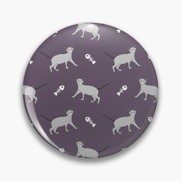 Item preview, Russian Blue Cat and Fish Bone designed and sold by lulululupaint.
