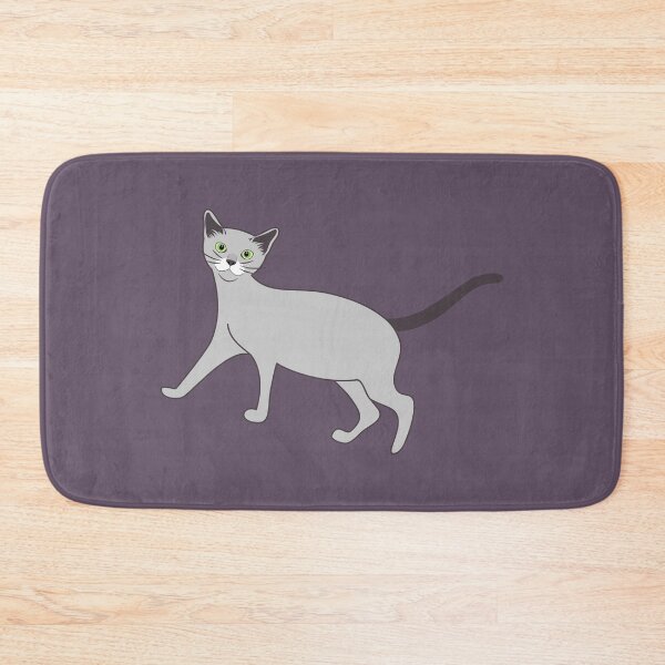 Item preview, Russian Blue Cat and Fish Bone designed and sold by lulululupaint.