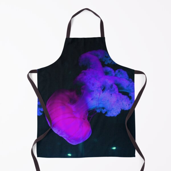 Item preview, Diving Neon Purple Blue Jellyfish designed and sold by StayCuztom.