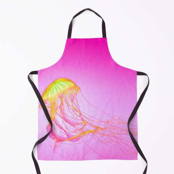 Item preview, Orange Yellow Glowing Jellyfish on Pink Ombre Gradient designed and sold by StayCuztom.