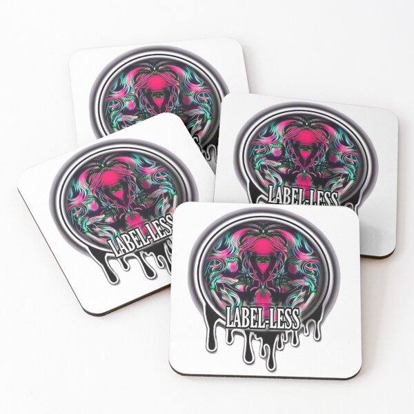 Item preview, LABEL-LESS Two Faced Woman Pink/Blue Circle Drip Design designed and sold by LABEL-LESS.