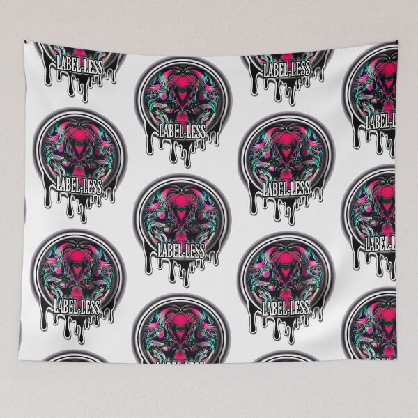 Item preview, LABEL-LESS Two Faced Woman Pink/Blue Circle Drip Design designed and sold by LABEL-LESS.