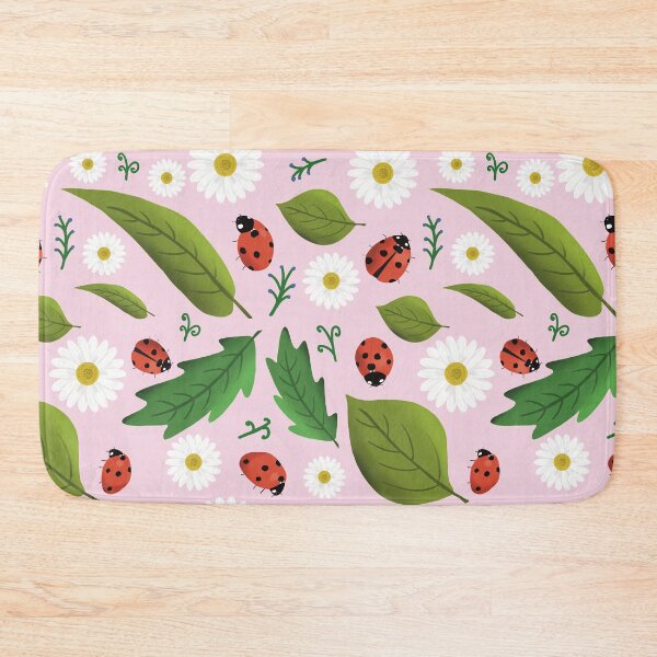 Item preview, Garden Ladybug Pattern Art (pink) designed and sold by jvcoart.