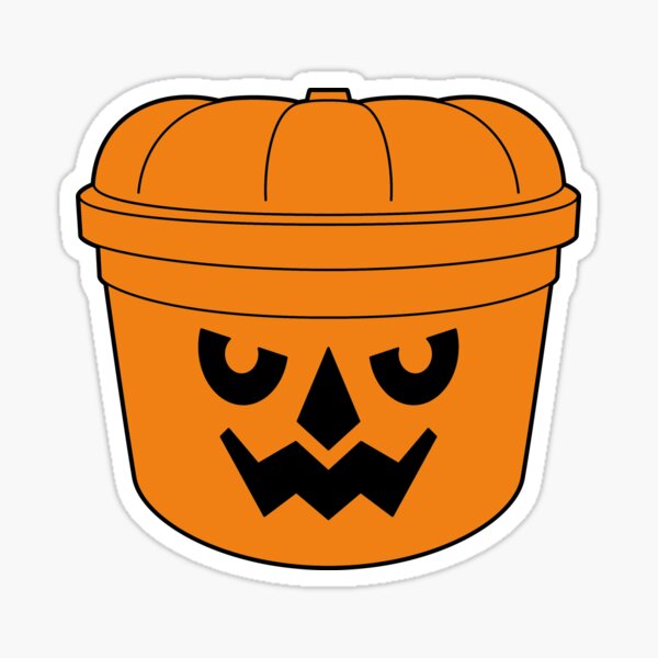 "McGoblin Halloween bucket" Sticker for Sale by ThePixelDad Redbubble