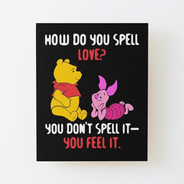 Wandbilder Wie Buchstabiert Man Liebe Redbubble