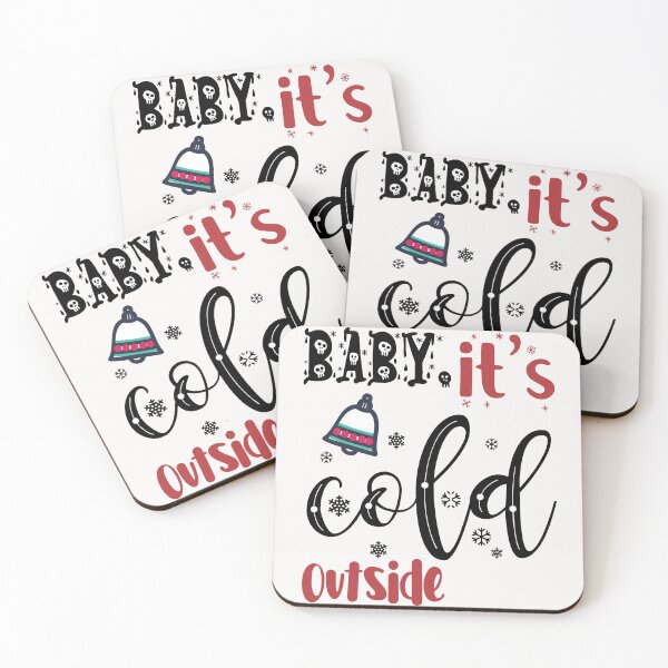 Artikelvorschau, Cold Outside Baby Es ist Cold Outside Frohe Weihnachten rotes Geschenk entworfen und verkauft von MiscelChr.