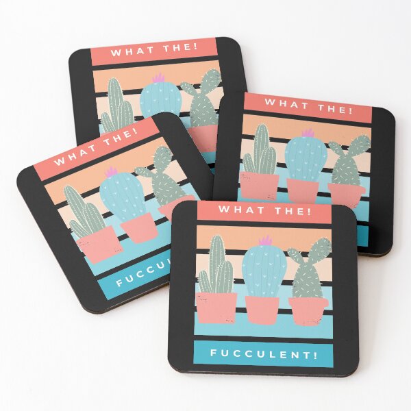 Item preview, What the Fucculent. Cactus Succulents Plants designed and sold by That Cheeky Tee.