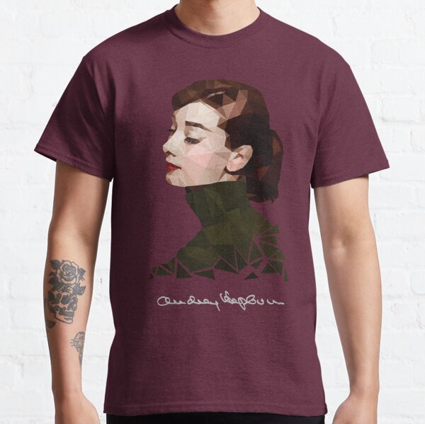 Audrey Hepburn Low Polygon Art Classic T-Shirt