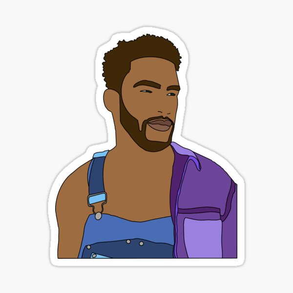 Carefully Balanced Overall Man Sticker
