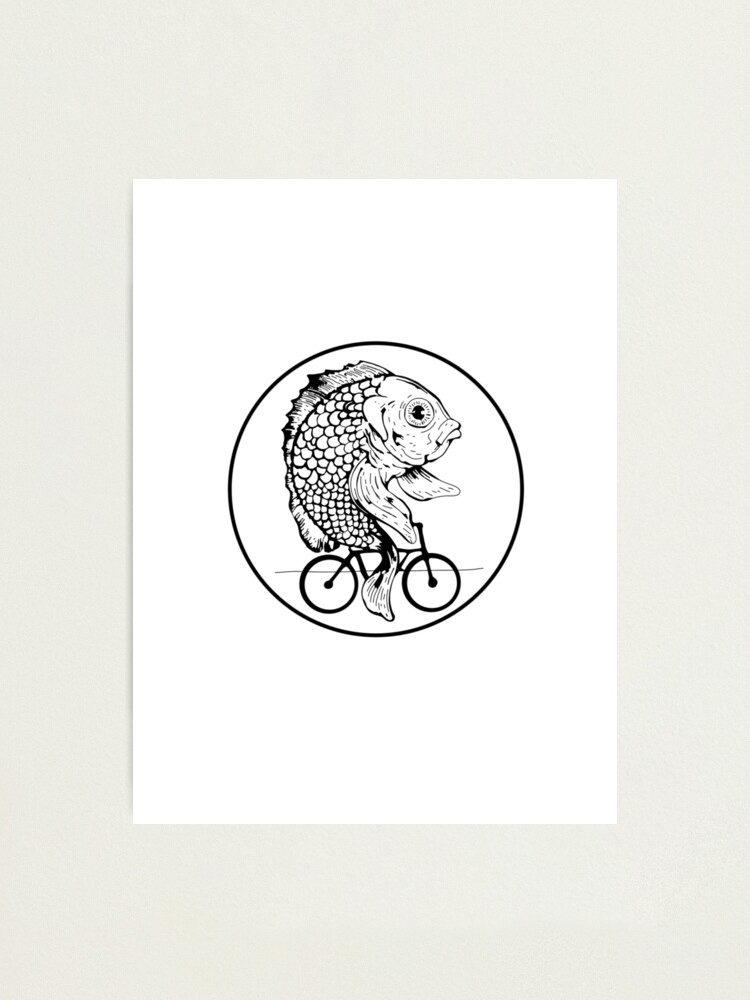 Alternate view of A woman without is man is like a fish without a bicycle Photographic Print
