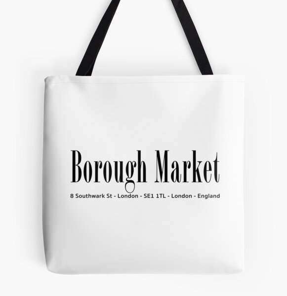 London grocery market tote bag hot sale