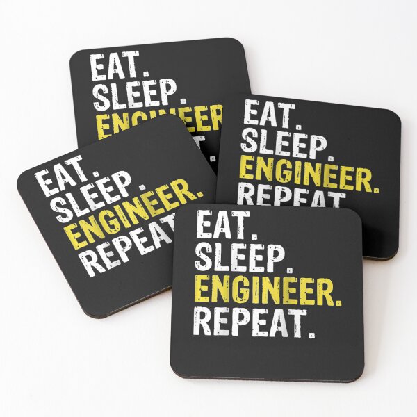 Item preview, Eat Sleep Engineer Repeat Gift designed and sold by TimBennet.