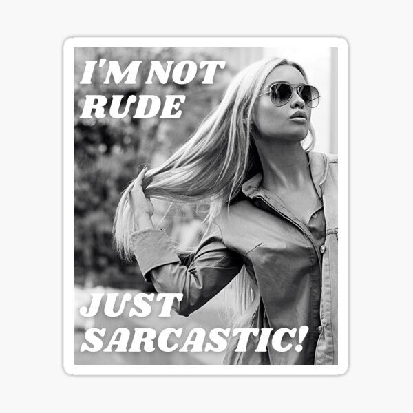 "Glamorous Catchy Photo Funny Line" Sticker for Sale by MOELLEE Redbubble