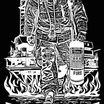 Artwork thumbnail,  Fire Guard; Oil Rig; by StickerApe